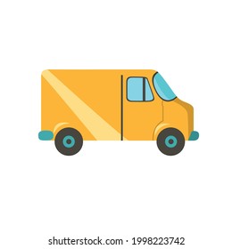 delivery truck vector design flat design vector illustration