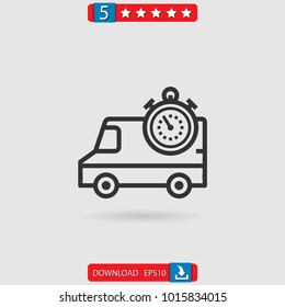 delivery truck vector icon