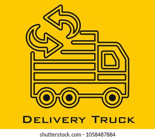 Delivery Truck vector icon