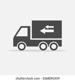 Delivery truck vector icon