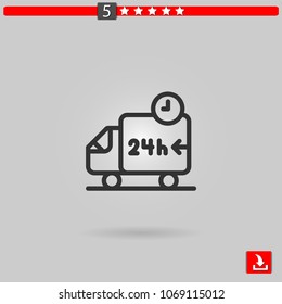 delivery truck vector icon