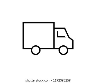 delivery truck vector icon