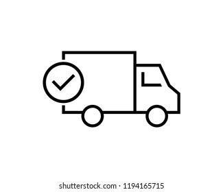 delivery truck vector icon