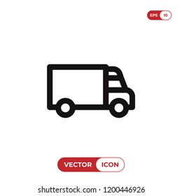 Delivery truck vector icon