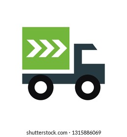 Delivery truck vector icon