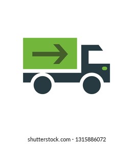 Delivery truck vector icon