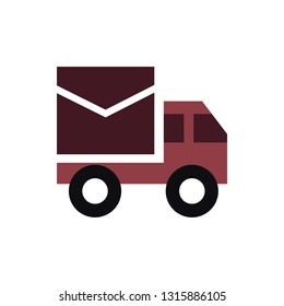 Delivery truck vector icon