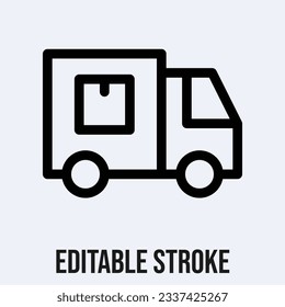 Delivery Truck Vector Icon, Truck Icon.