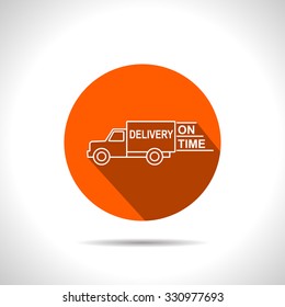delivery truck vector icon
