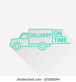 delivery truck vector icon