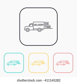 delivery truck vector icon
