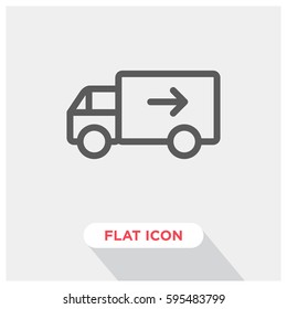 Delivery truck vector icon