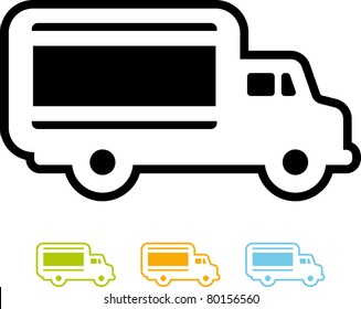 Delivery truck – Vector icon