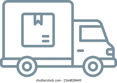 Delivery Truck vector icon. Can be used for printing, mobile and web applications.
