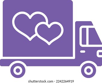 Lieferwagen-Vektorsymbol. Kann für Druck-, Mobil- und Web-Anwendungen verwendet werden.