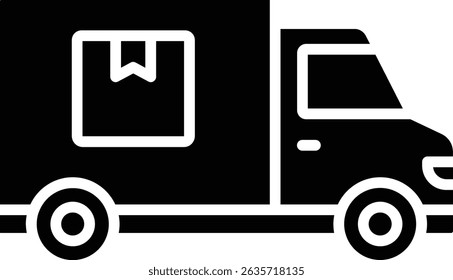 Delivery Truck vector icon. Can be used for printing, mobile and web applications.