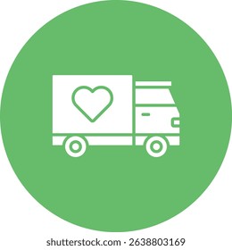 Delivery Truck vector icon. Can be used for printing, mobile and web applications.