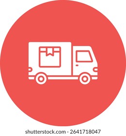 Delivery Truck vector icon. Can be used for printing, mobile and web applications.