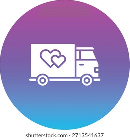 Icono de Vector de camión de entrega. Se puede utilizar para aplicaciones de impresión, móviles y de Web.