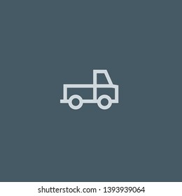 Delivery Truck vector icon. Delivery Truck concept stroke symbol design. Thin graphic elements vector illustration, outline pattern for your web site design, logo, UI. EPS 10.