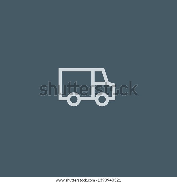 Delivery Truck vector\
icon. Delivery Truck concept stroke symbol design. Thin graphic\
elements vector illustration, outline pattern for your web site\
design, logo, UI. EPS\
10.