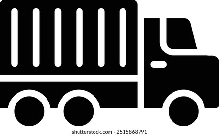 Ilustración de diseño de icono de Vector de camión de entrega