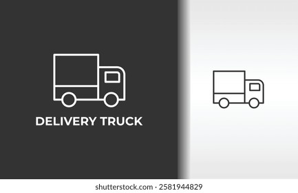 Delivery Truck Vector, Icon Or Logo Sign Isolated Symbol Illustration