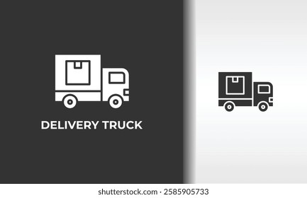 Delivery Truck Vector, Icon Or Logo Sign Isolated Symbol Illustration