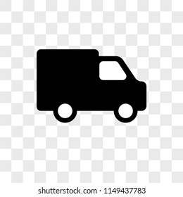 Delivery Truck vector icon on transparent background, Delivery Truck icon