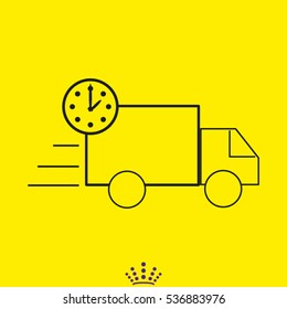 delivery truck, vector illustration EPS 10
