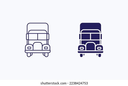 Delivery Truck vector Illustration icon