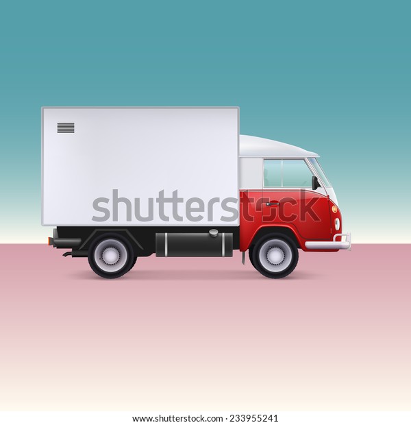 Delivery truck.\
Vehicle for the delivery of\
goods