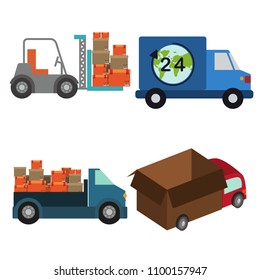 Delivery trucks collection