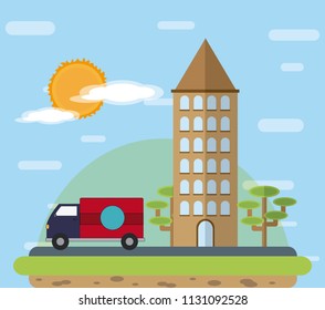 Delivery trucks concept