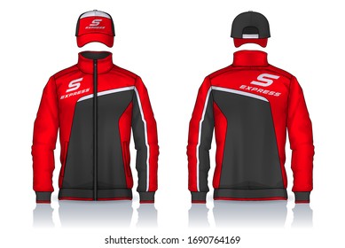 Delivery uniform,Jacket and cap templates design, Corporate Work Shirts.