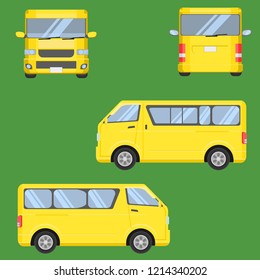 delivery van car transport vector illustration eps10