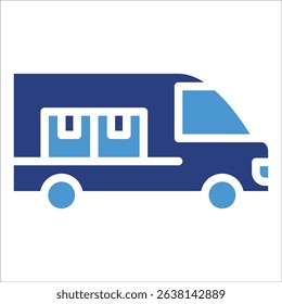 Delivery Van Icon Element For Design