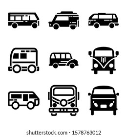 delivery van icon isolated sign symbol vector illustration - Collection of high quality black style vector icons
