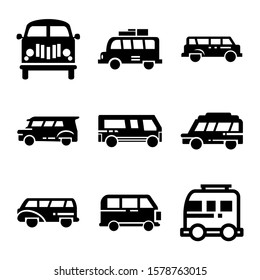 delivery van icon isolated sign symbol vector illustration - Collection of high quality black style vector icons
