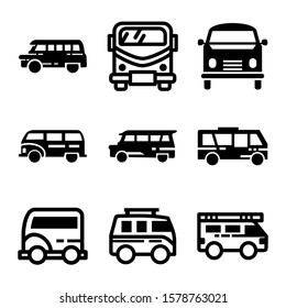 delivery van icon isolated sign symbol vector illustration - Collection of high quality black style vector icons
