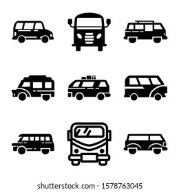 delivery van icon isolated sign symbol vector illustration - Collection of high quality black style vector icons
