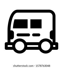 delivery van icon isolated sign symbol vector illustration - high quality black style vector icons
