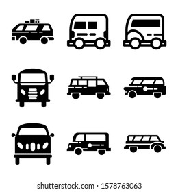 delivery van icon isolated sign symbol vector illustration - Collection of high quality black style vector icons
