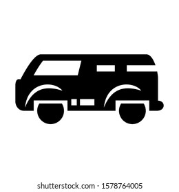 delivery van icon isolated sign symbol vector illustration - high quality black style vector icons
