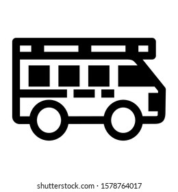 delivery van icon isolated sign symbol vector illustration - high quality black style vector icons

