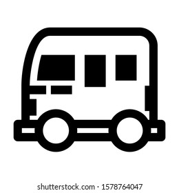 delivery van icon isolated sign symbol vector illustration - high quality black style vector icons
