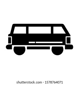 delivery van icon isolated sign symbol vector illustration - high quality black style vector icons
