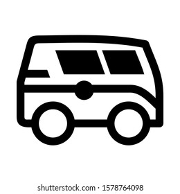 delivery van icon isolated sign symbol vector illustration - high quality black style vector icons
