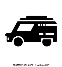 delivery van icon isolated sign symbol vector illustration - high quality black style vector icons
