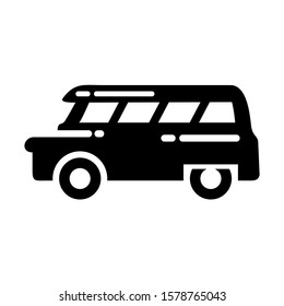 delivery van icon isolated sign symbol vector illustration - high quality black style vector icons
